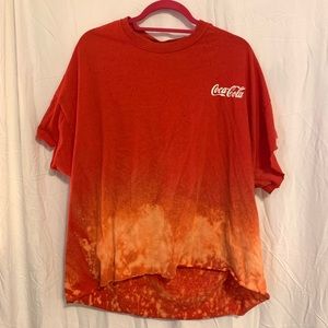 🖤 distressed Coca-Cola shirt/ coverup! Vintage!